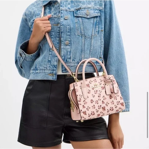 NOT FOR SALE COACH Andrea Carryall Bag With Rose Print - Picture 5 of 7